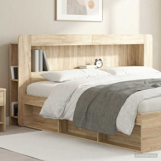 Testata del letto Rovere Sonoma Legno ingegnerizzato