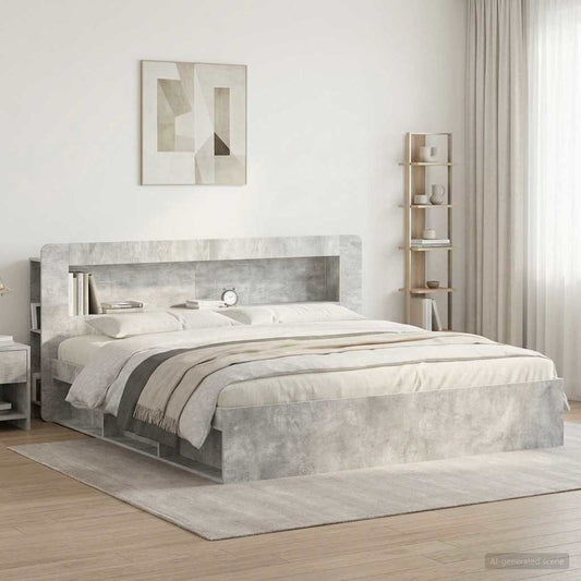 Testata del letto Grigio Cemento Legno ingegnerizzato