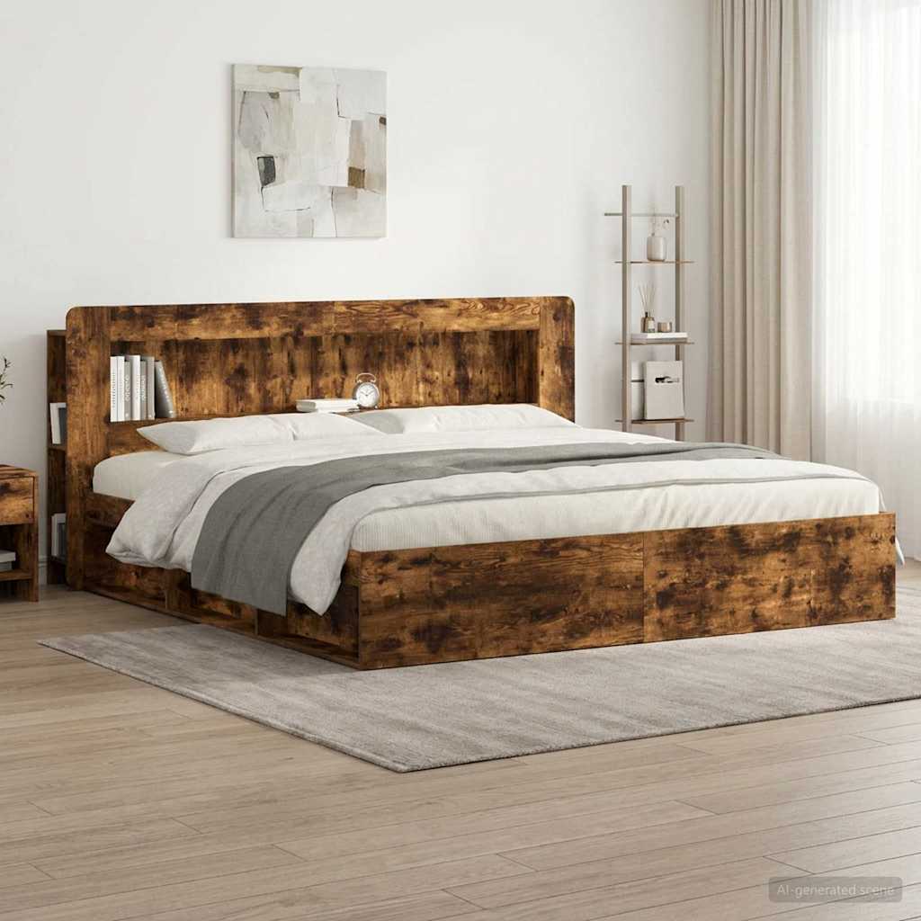 Testata del letto Quercia Affumicata 215 x 18,5 x 100 cm
