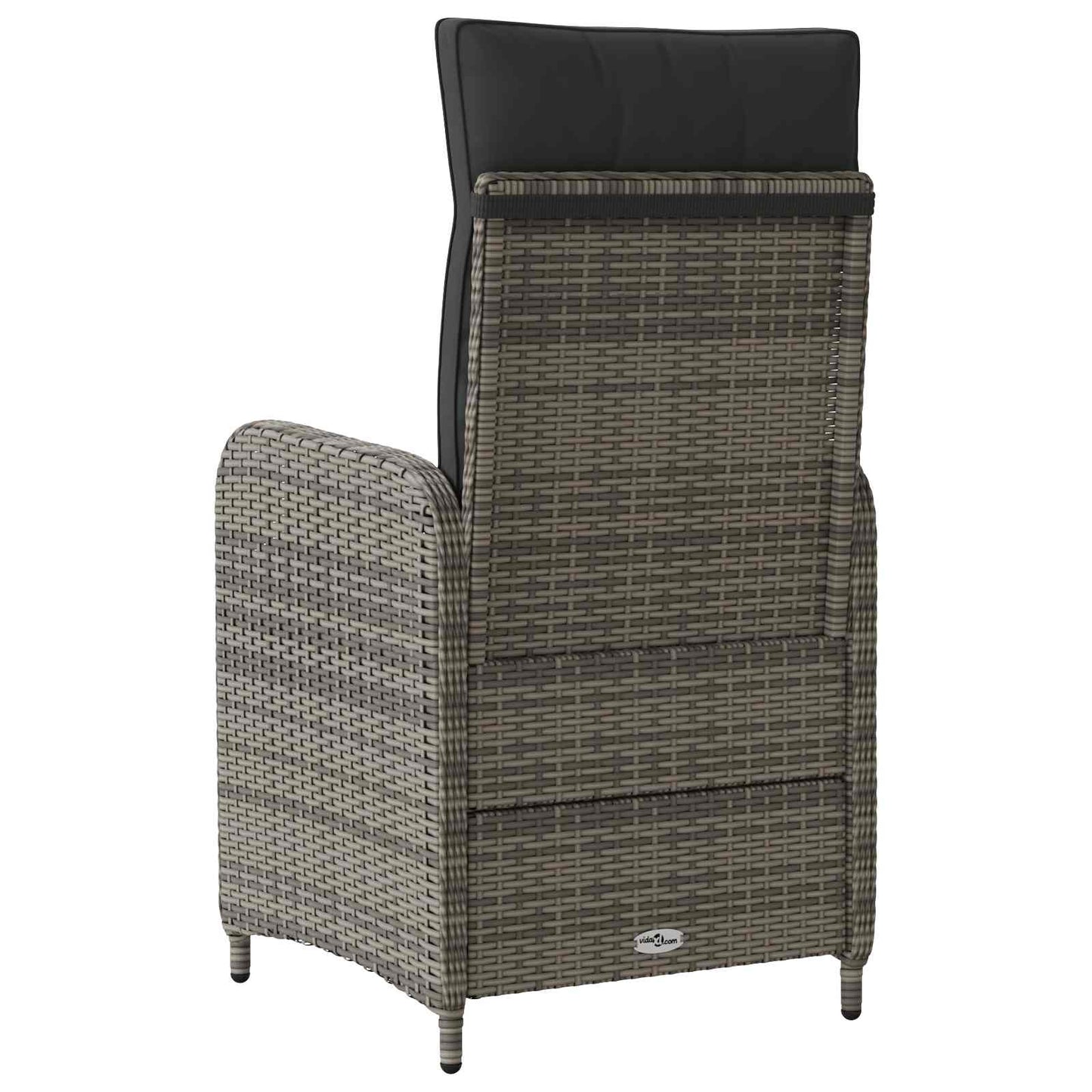 Sedia da giardino reclinabile Grigio e Grigio Scuro | homemem39