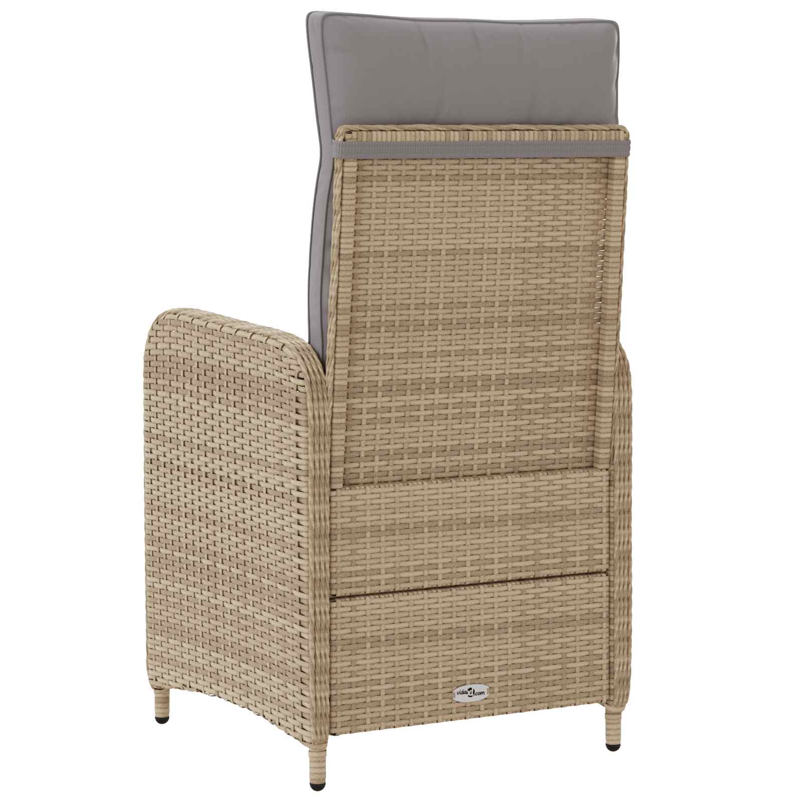 Sedia da giardino reclinabile Beige e Grigio Chiaro | homemem39