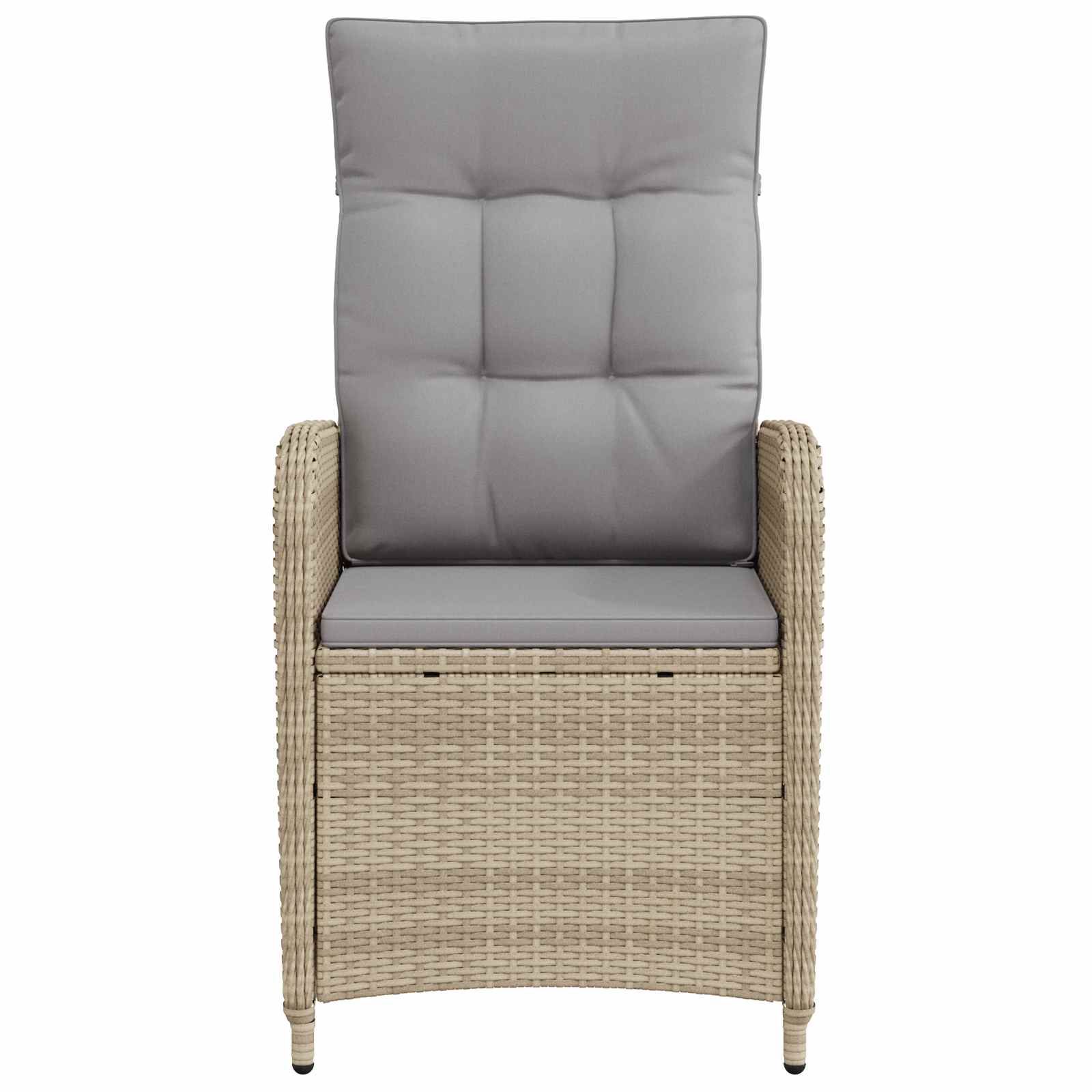 Sedia da giardino reclinabile Beige e Grigio Chiaro | homemem39