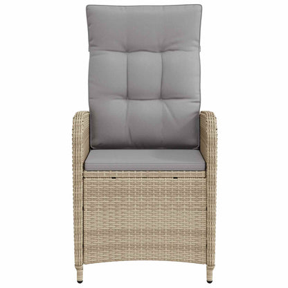 Sedia da giardino reclinabile Beige e Grigio Chiaro | homemem39