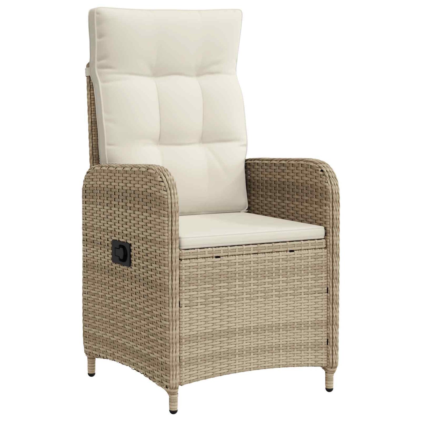 Sedia da giardino reclinabile Beige e Bianco Crema | homemem39
