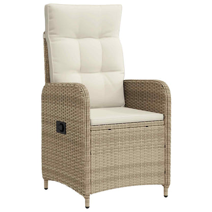 Sedia da giardino reclinabile Beige e Bianco Crema | homemem39