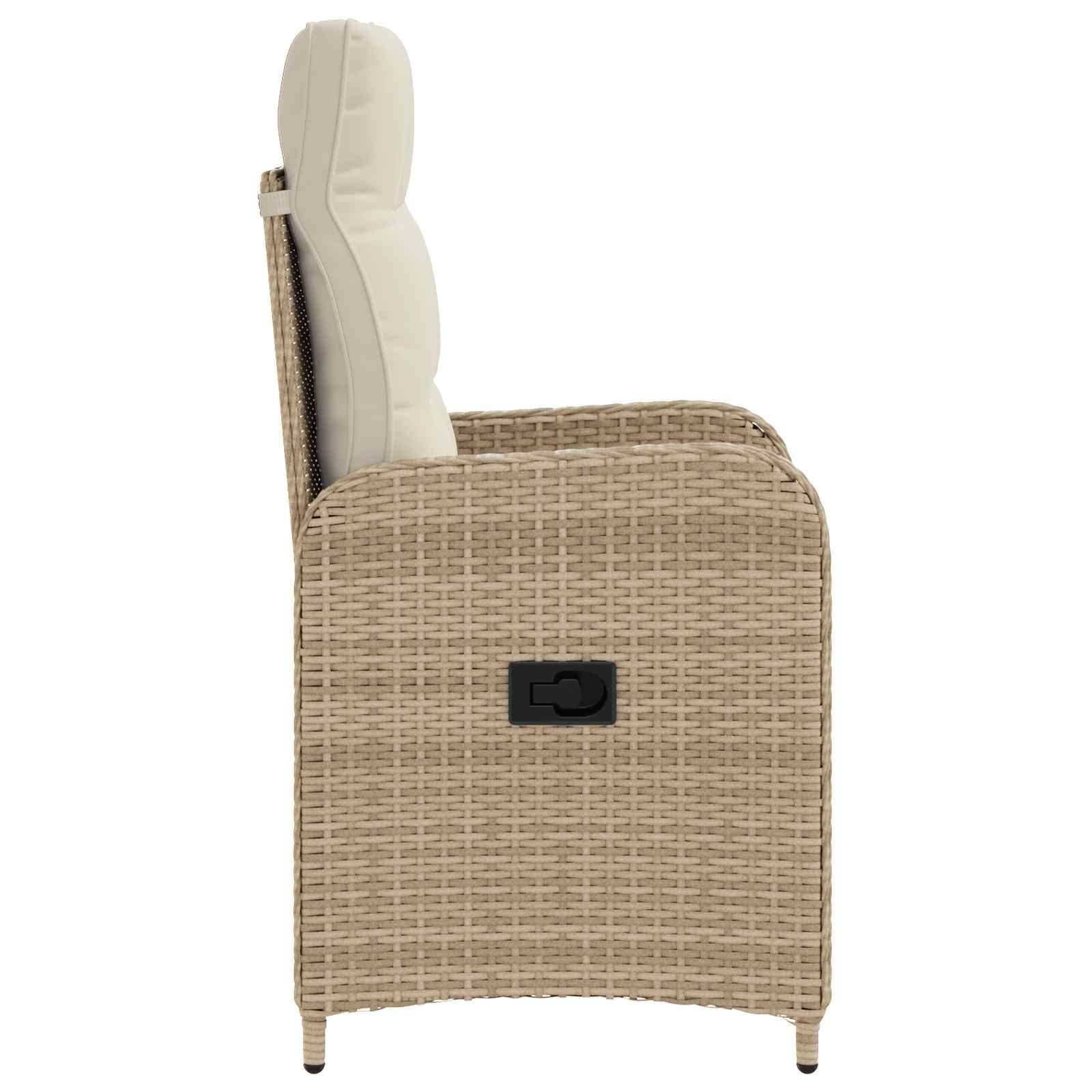 Sedia da giardino reclinabile Beige e Bianco Crema | homemem39