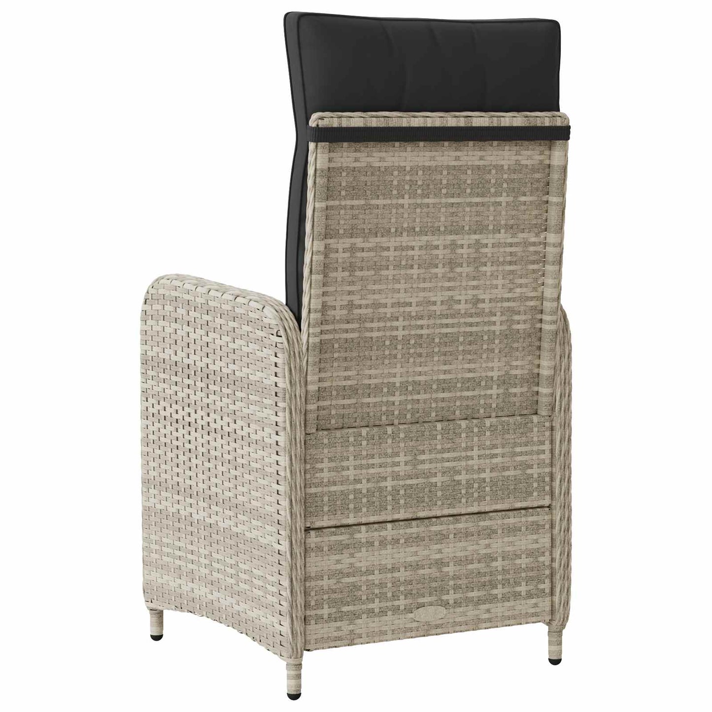 Sedia da giardino reclinabile Grigio chiaro e grigio scuro | homemem39