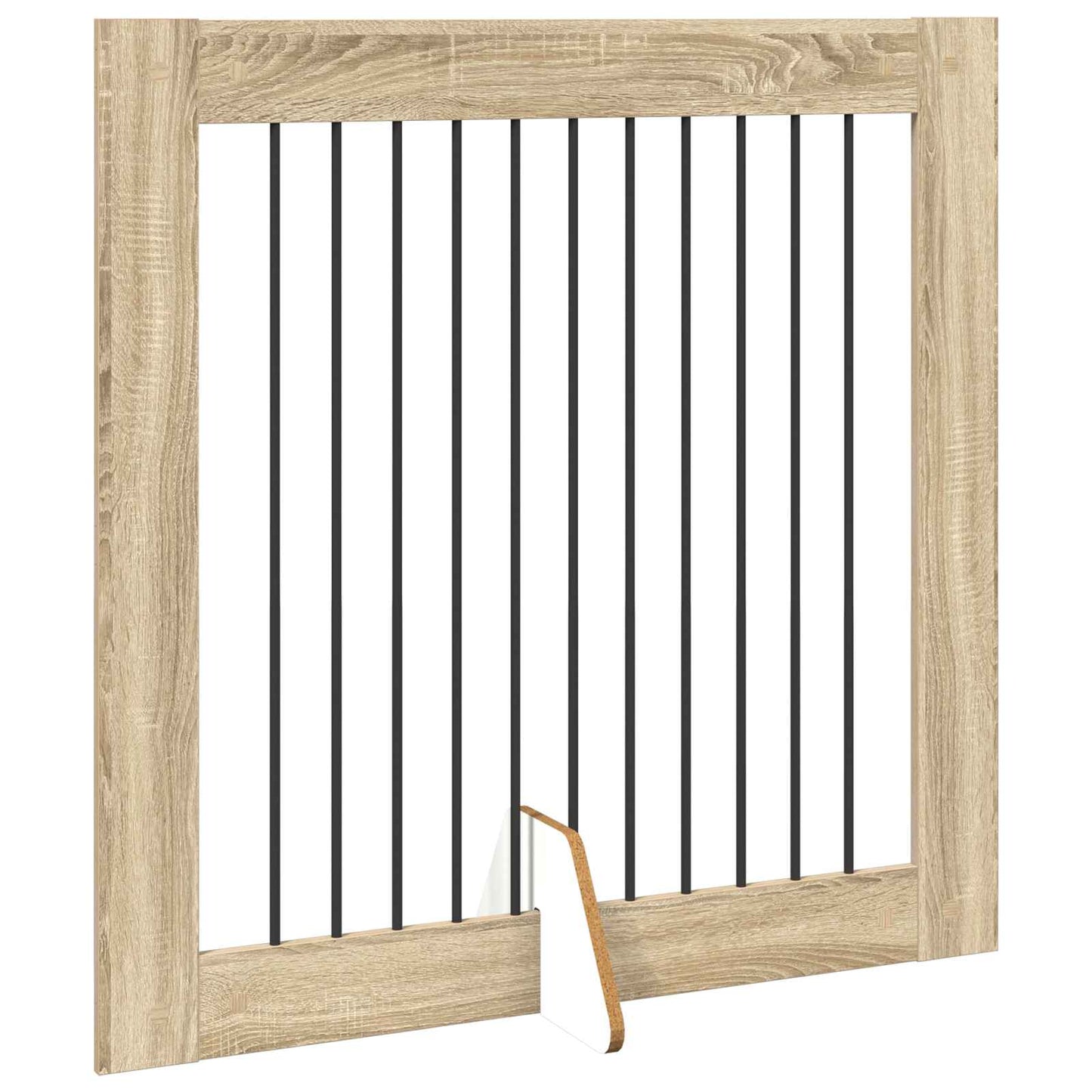 Cancello per cani con supporti 2 pcs Rovere Sonoma 100 x 100 cm | homemem39