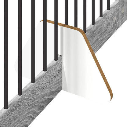Cancello per cani con supporti 2 pcs Grigio Sonoma 100 x 100 cm | homemem39