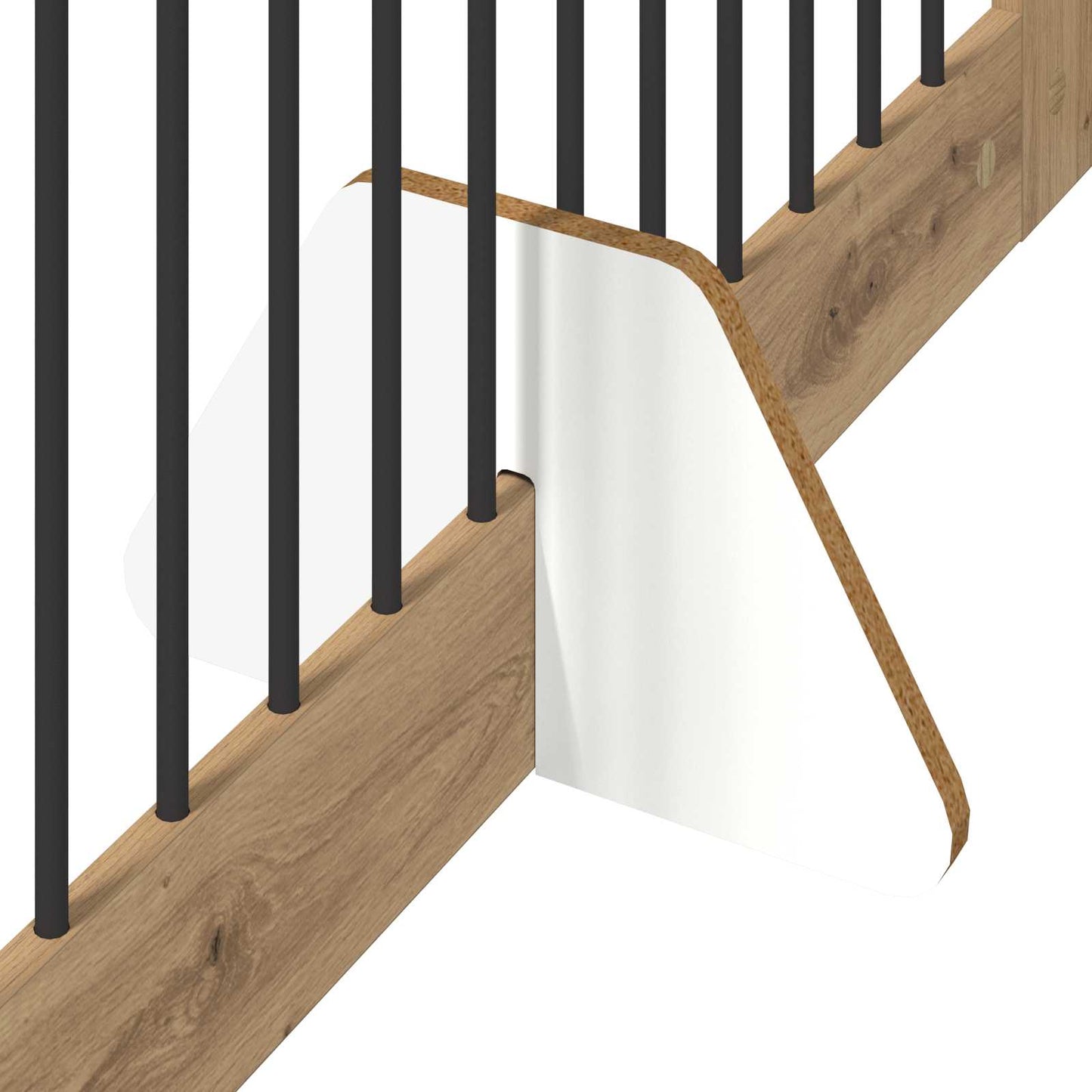 Cancello per cani con supporti 2 pcs Rovere Artigianale | homemem39