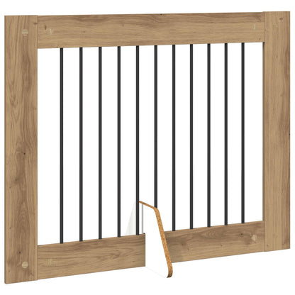 Cancello per cani con supporti 4 pcs Rovere Artigianale | homemem39