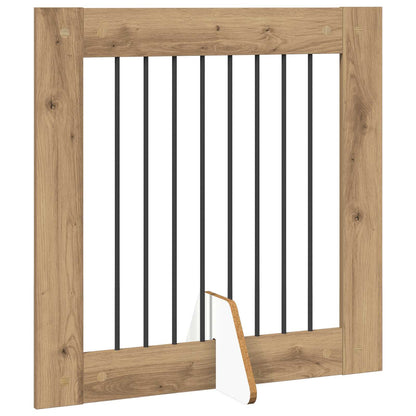 Cancello per cani con supporti 6 pcs Rovere Artigianale | homemem39