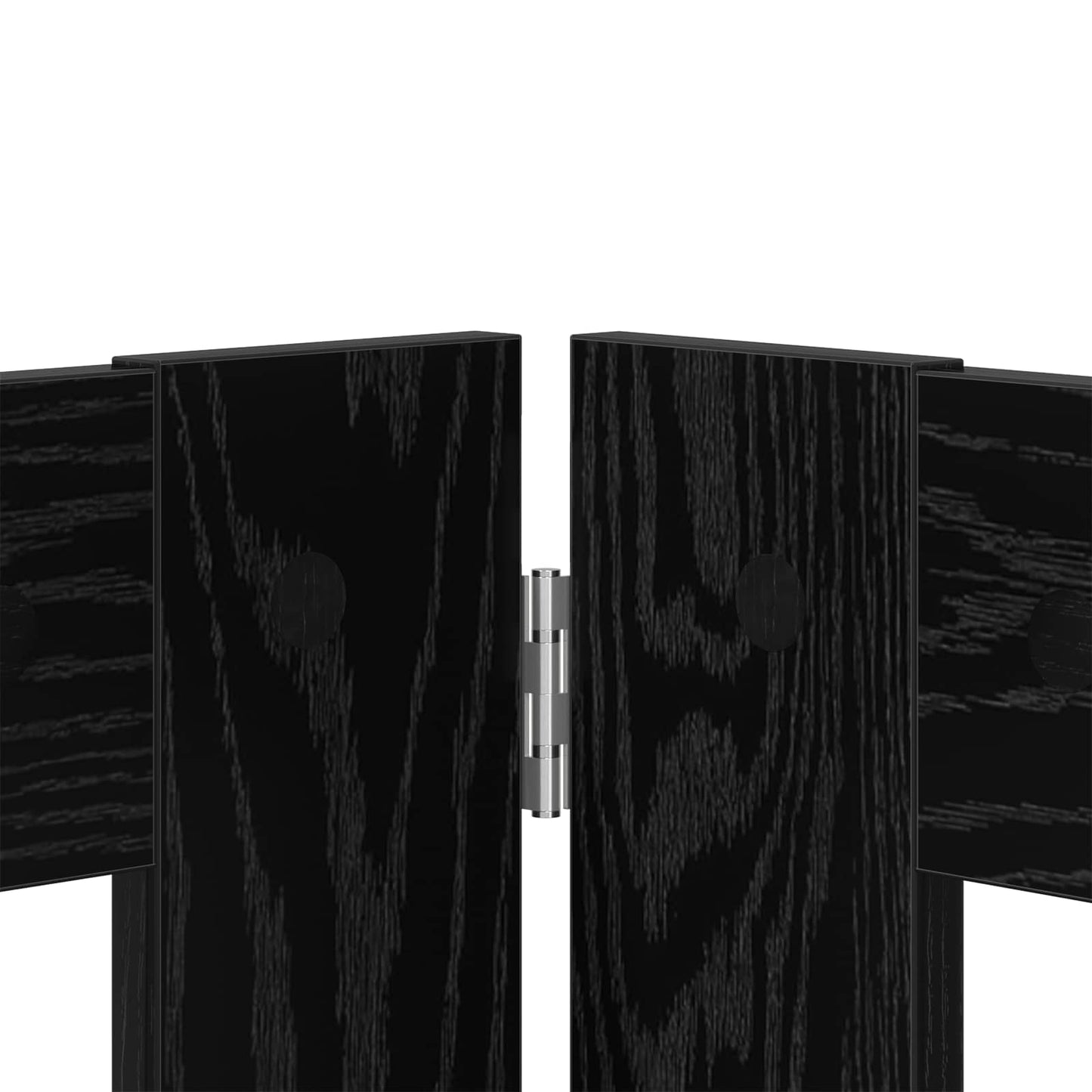 Cancello per cani con supporti 2 pcs Rovere Nero 100 x 60 cm | homemem39