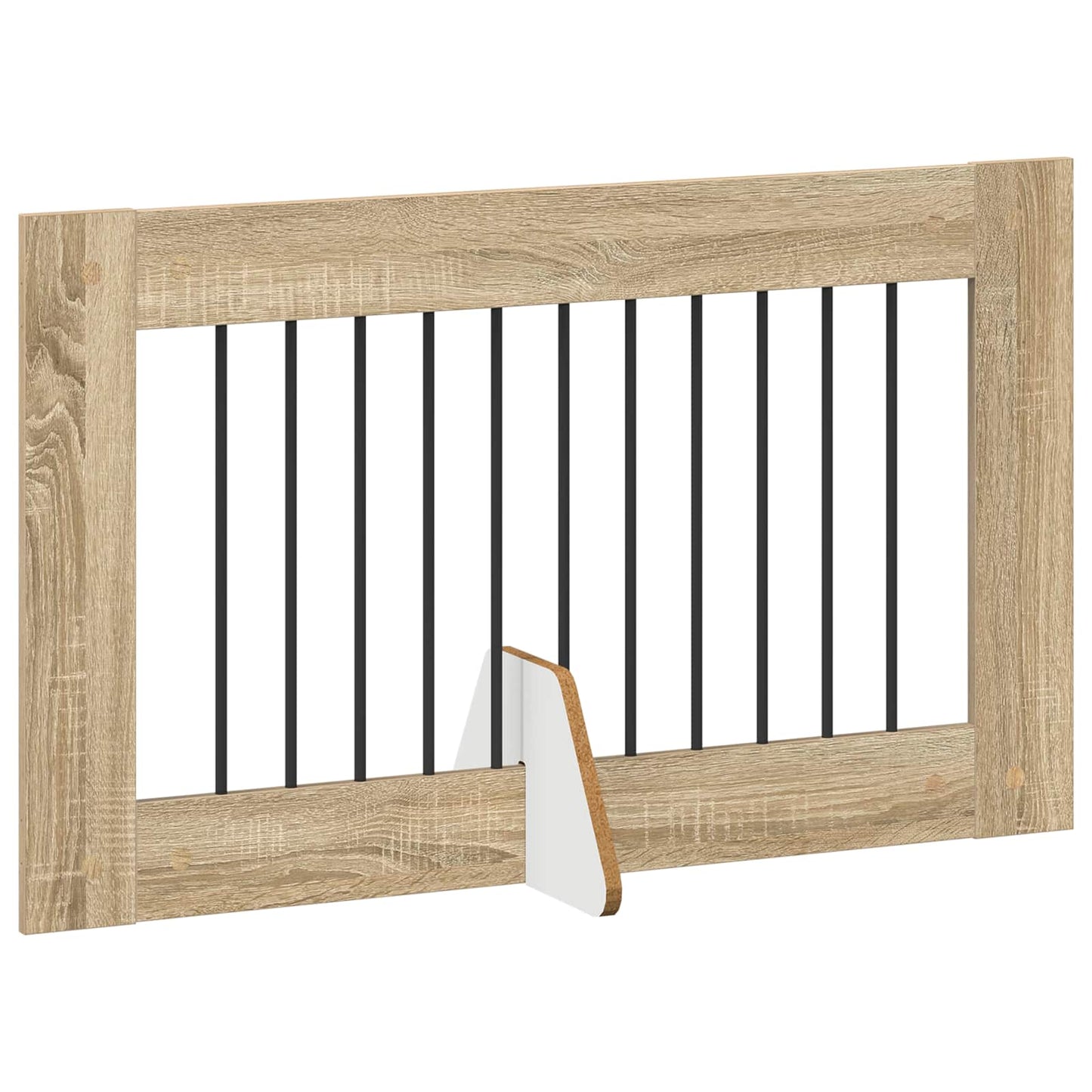 Cancello per cani con supporti 2 pcs Rovere Sonoma 100 x 60 cm | homemem39