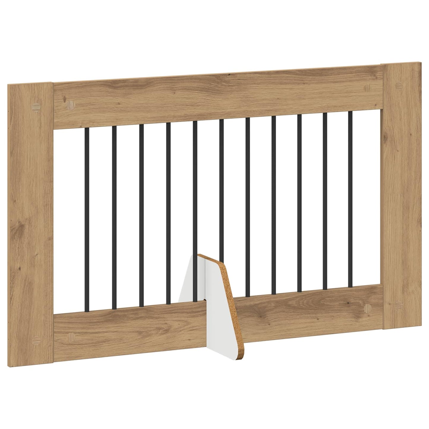 Cancello per cani con supporti 2 pcs Rovere Artigianale | homemem39