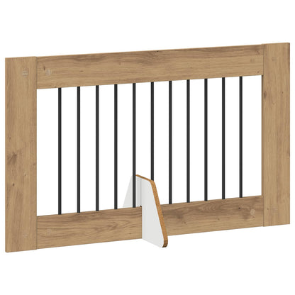 Cancello per cani con supporti 2 pcs Rovere Artigianale | homemem39