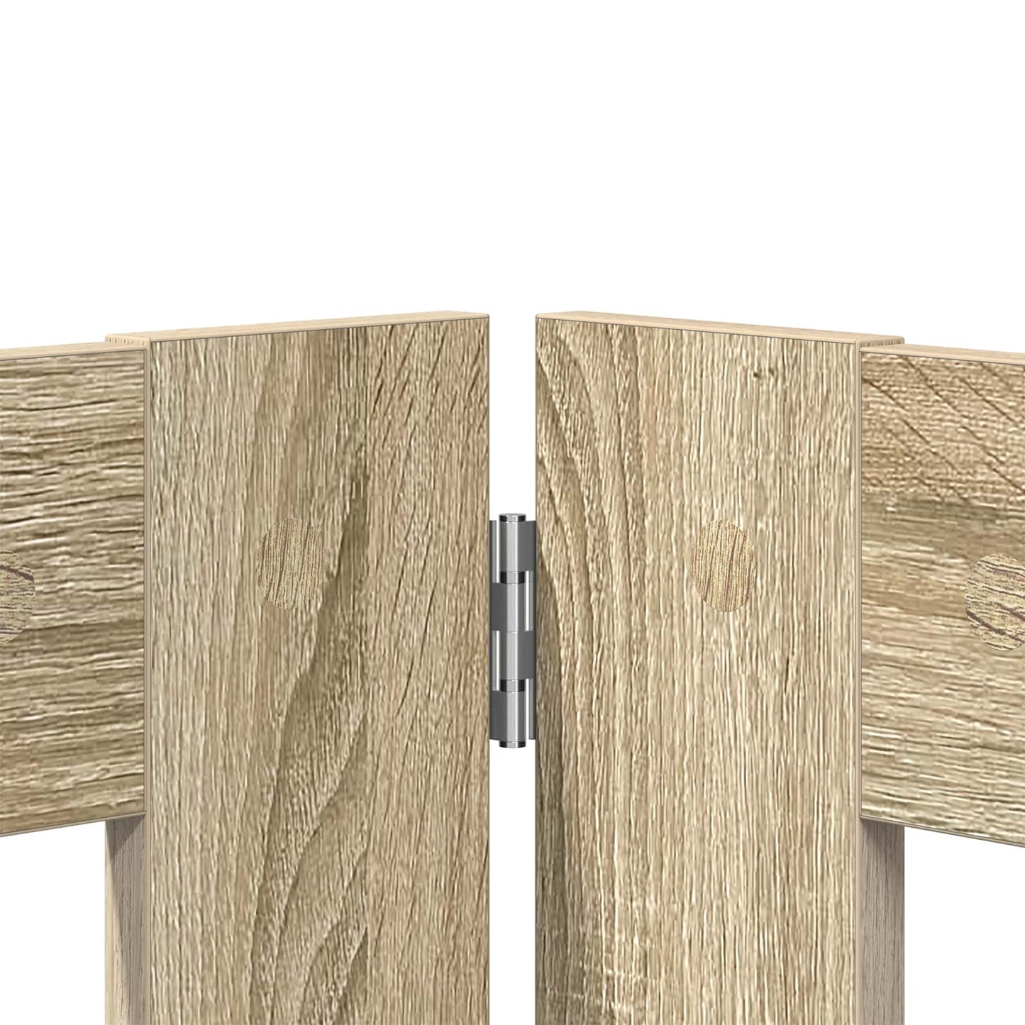 Cancello per cani con supporti 2 pcs Rovere Sonoma 80 x 60 cm | homemem39