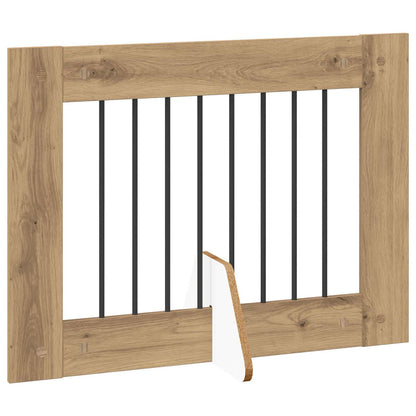 Cancello per cani con supporti 4 pcs Rovere Artigianale | homemem39