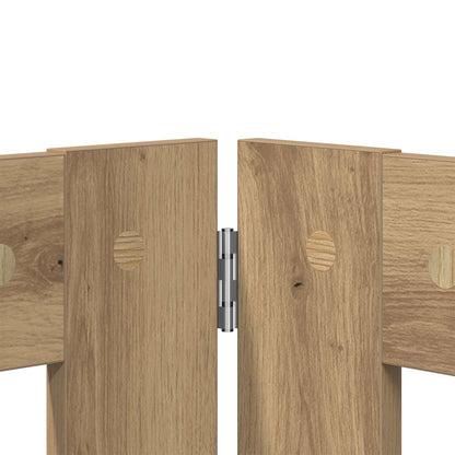 Cancello per cani con supporti 6 pcs Rovere Artigianale | homemem39