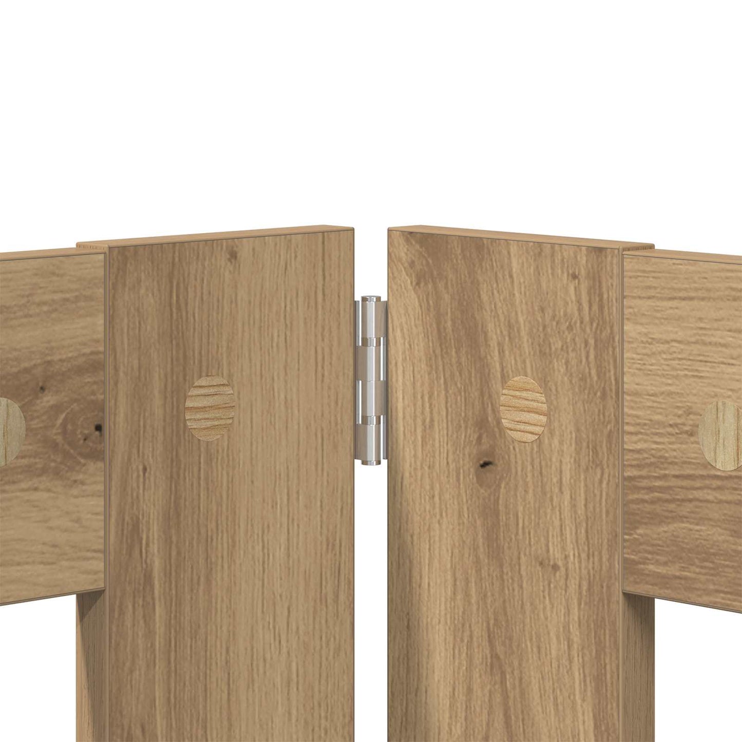 Cancello per cani con supporti 4 pcs Rovere Artigianale | homemem39
