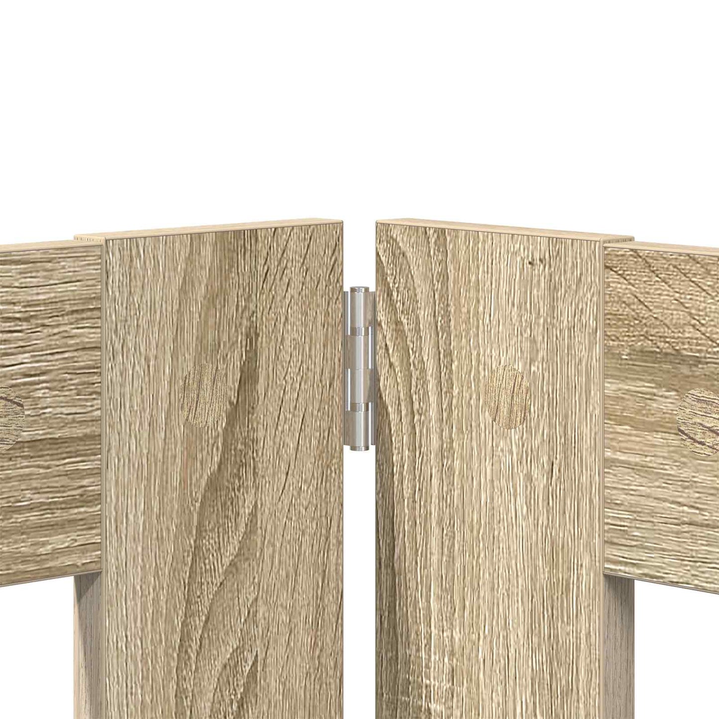 Cancello per cani con supporti 8 pcs Rovere Sonoma 60 x 60 cm | homemem39