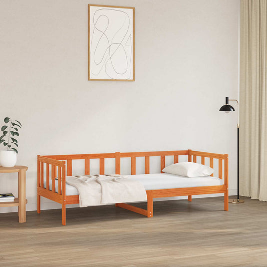 Struttura del letto Marrone cerato 80 x 200 cm Pino massello | homemem39