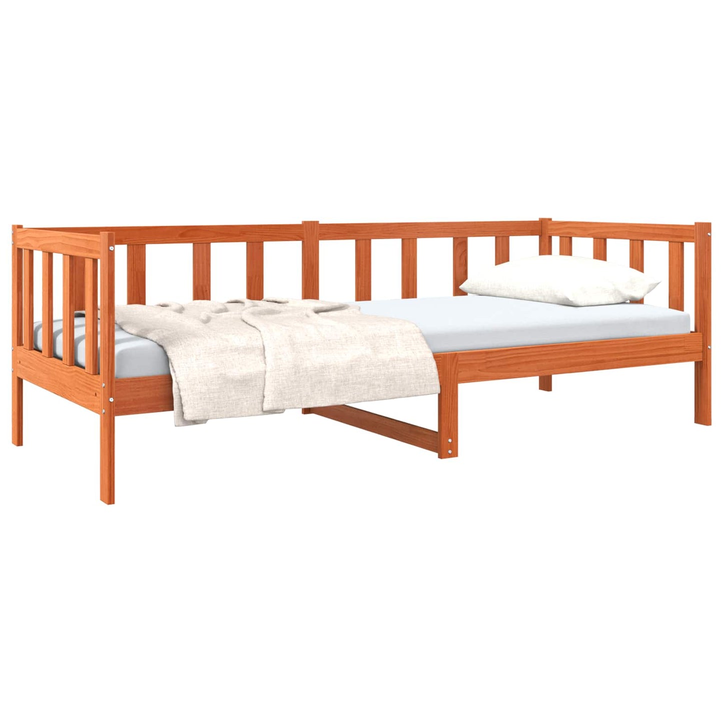 Struttura del letto Marrone cerato 80 x 200 cm Pino massello | homemem39