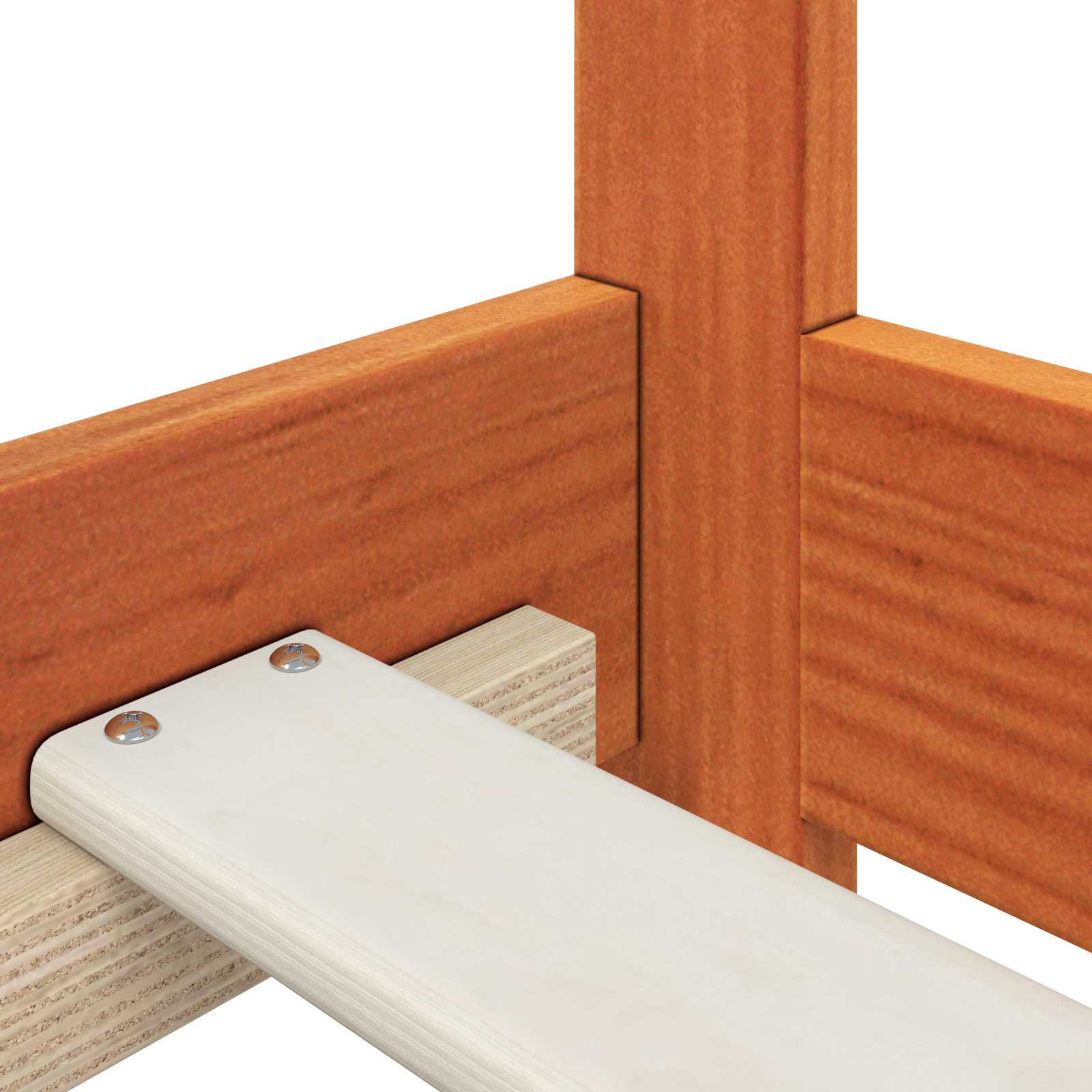 Struttura del letto Marrone cerato 90 x 190 cm Pino massello | homemem39