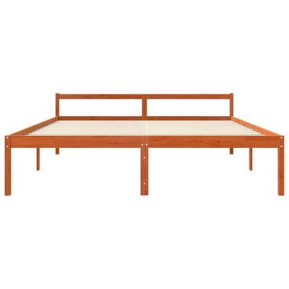 Struttura del letto Marrone cerato 180 x 200 cm Pino massello