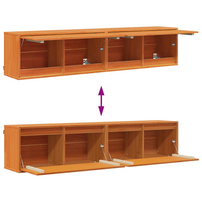 Armadietto a muro 2 pcs Marrone cerato 80 x 30 x 35 cm | homemem39