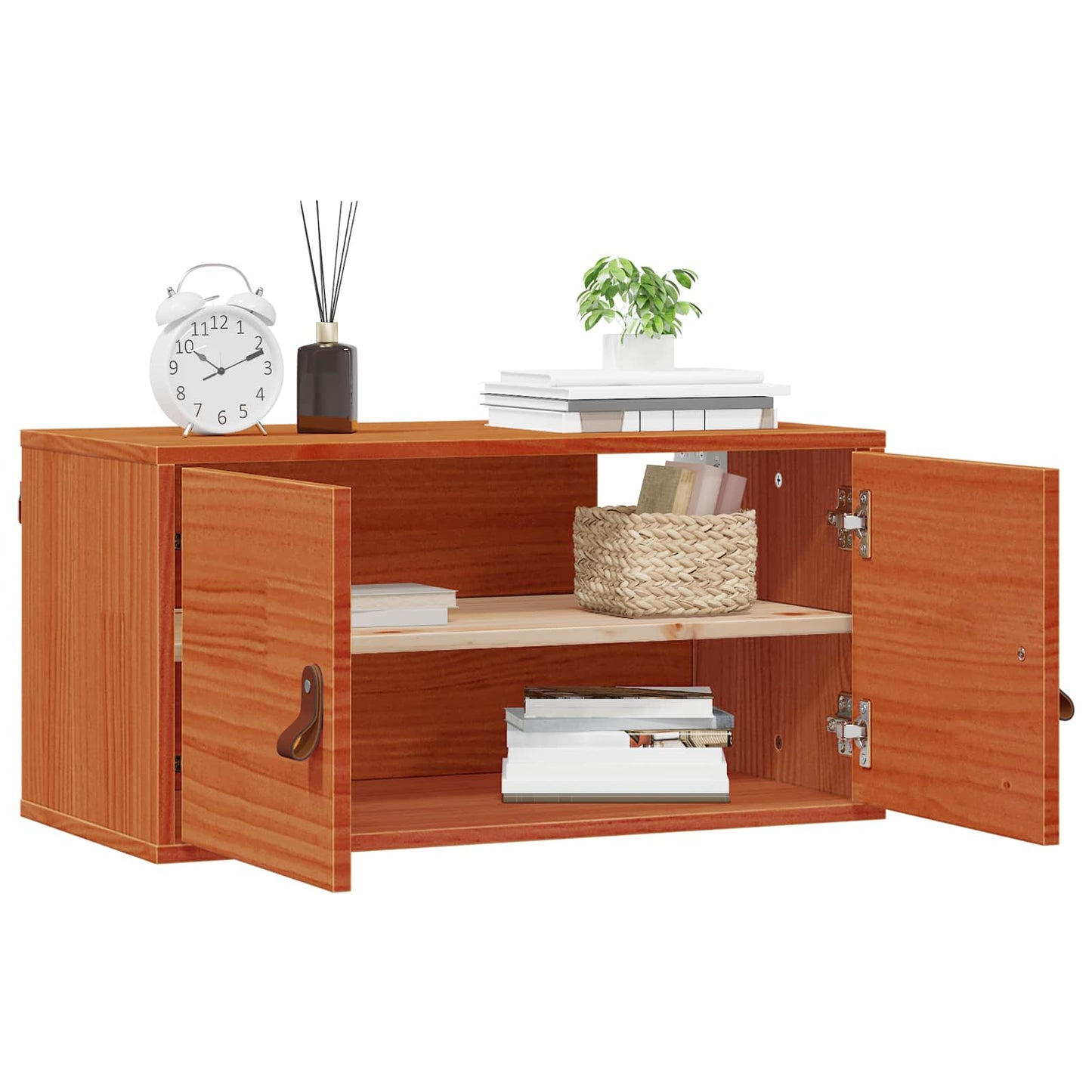 Armadietto a muro 2 pcs Marrone cerato 60 x 30 x 30 cm | homemem39
