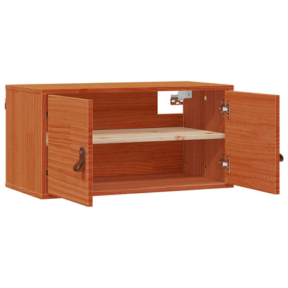 Armadietto a muro Marrone cerato 80 x 30 x 30 cm Pino massello | homemem39