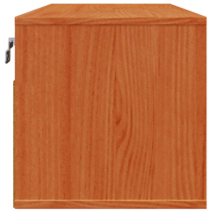 Armadietto a muro Marrone cerato 80 x 30 x 30 cm Pino massello | homemem39