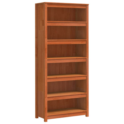 Armadio per Libri Marrone cerato 80 x 35 x 183 cm Pino massello | homemem39