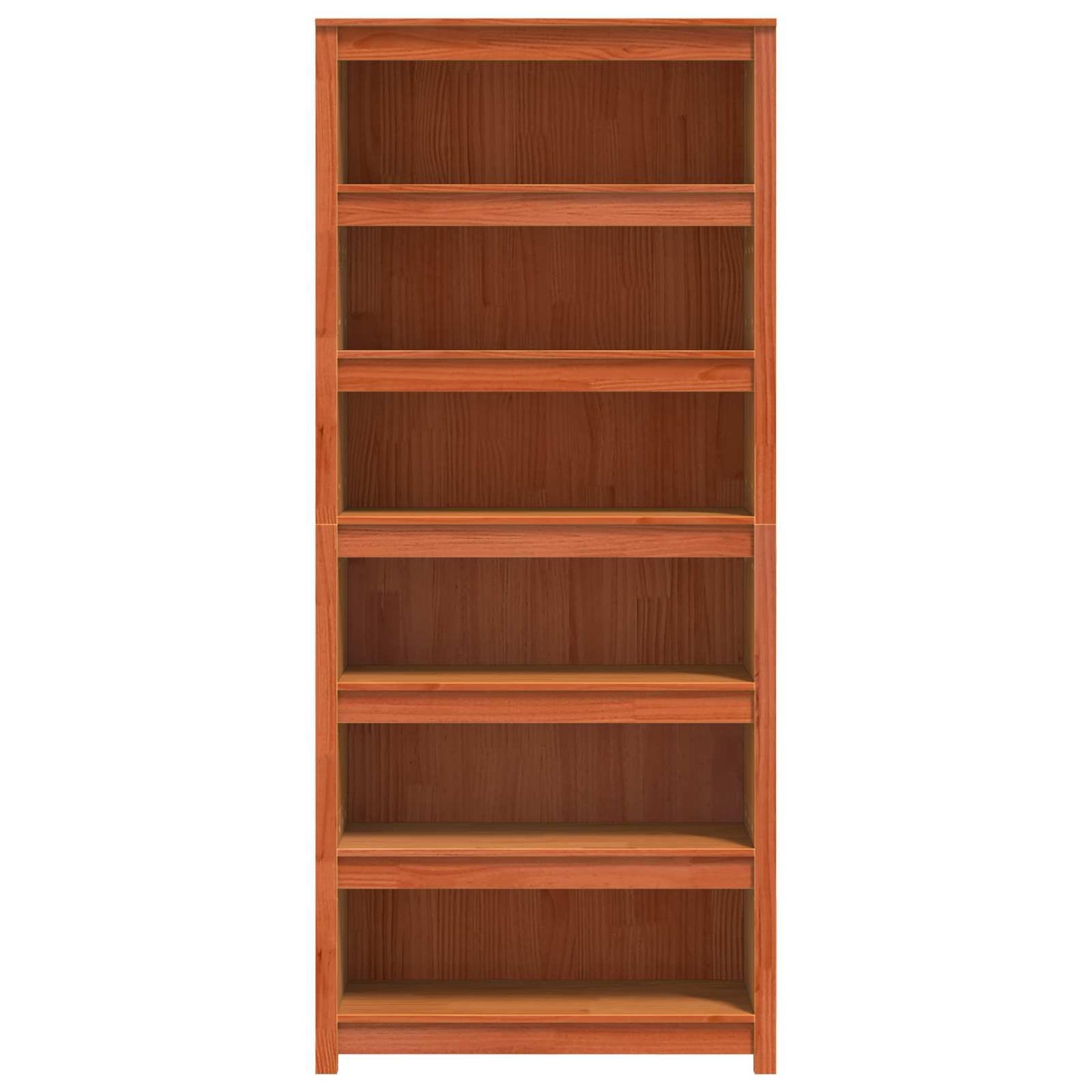 Armadio per Libri Marrone cerato 80 x 35 x 183 cm Pino massello | homemem39