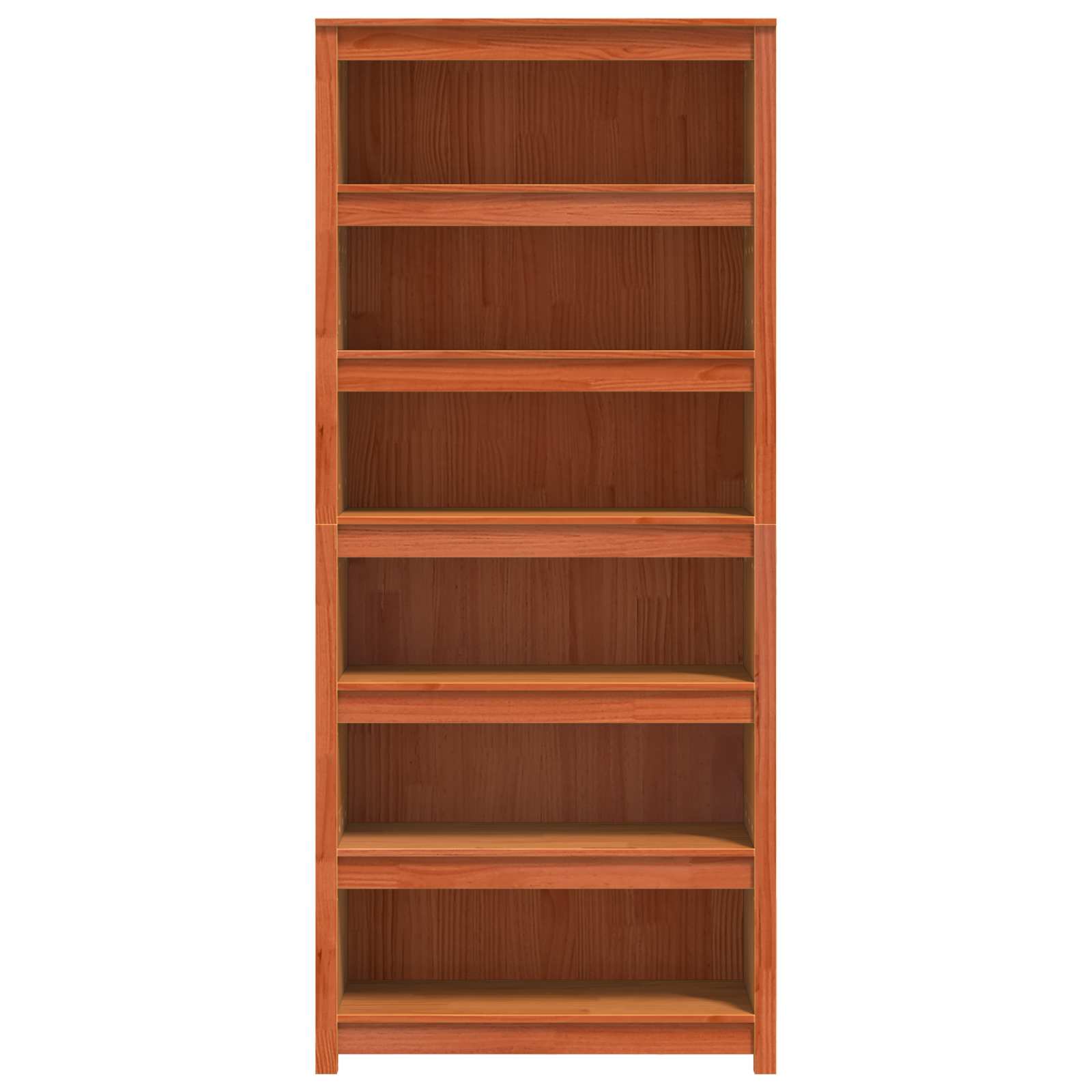 Armadio per Libri Marrone cerato 80 x 35 x 183 cm Pino massello | homemem39