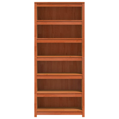 Armadio per Libri Marrone cerato 80 x 35 x 183 cm Pino massello | homemem39