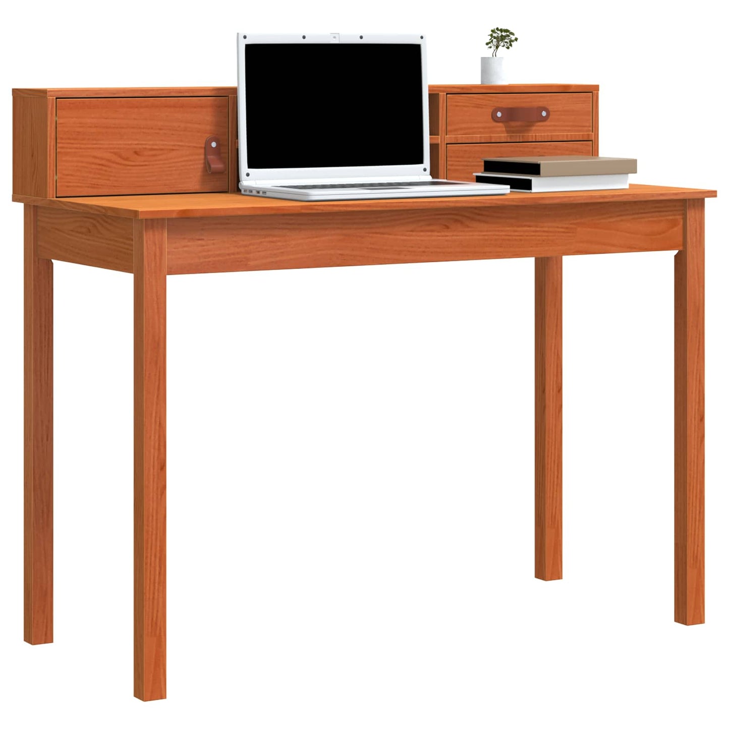 Scrivania con cassetto Marrone cerato 110 x 50 x 93 cm | homemem39
