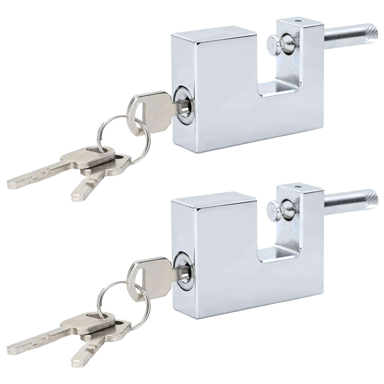 Lucchetto 2 pcs Argento Acciaio | homemem39