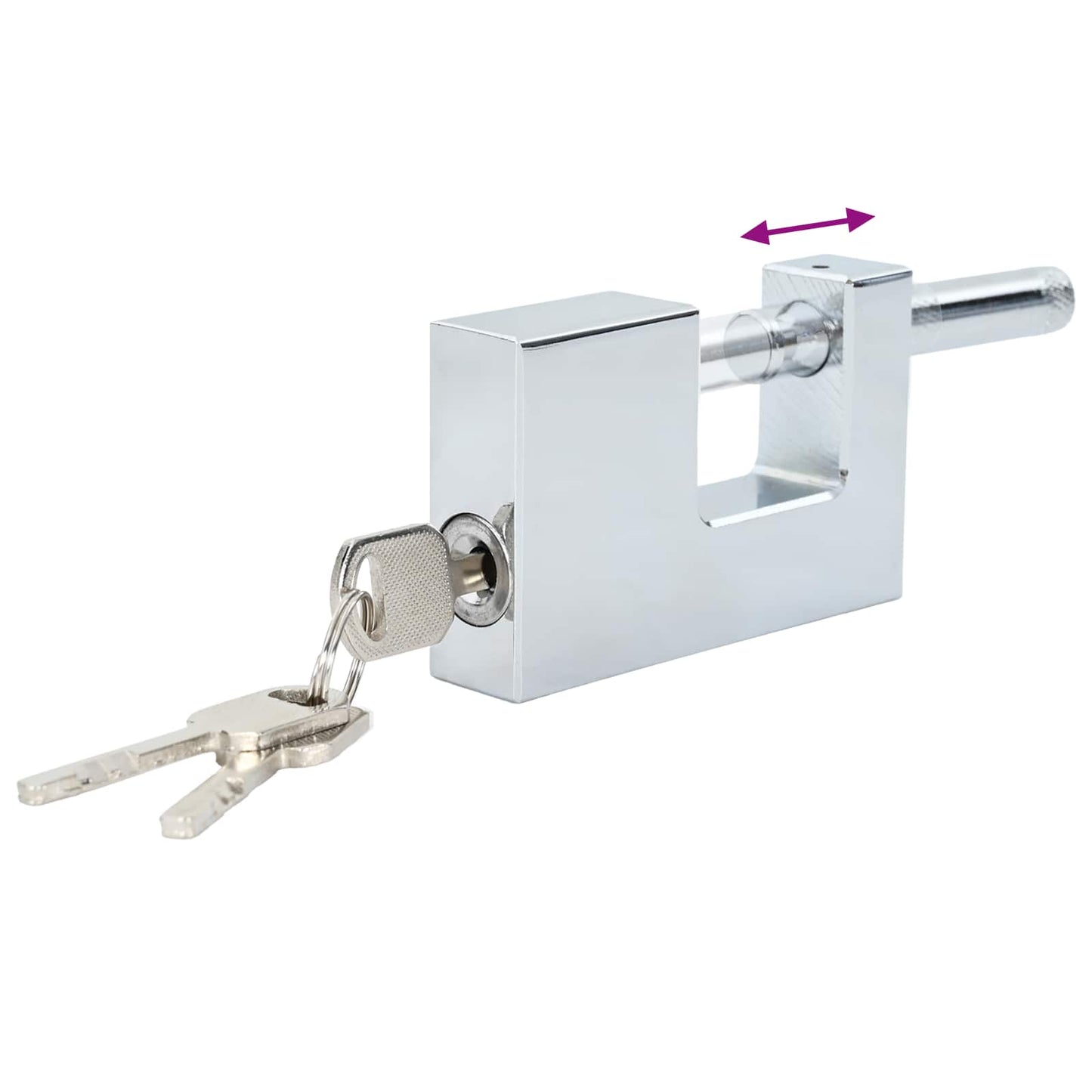 Lucchetto 2 pcs Argento Acciaio | homemem39