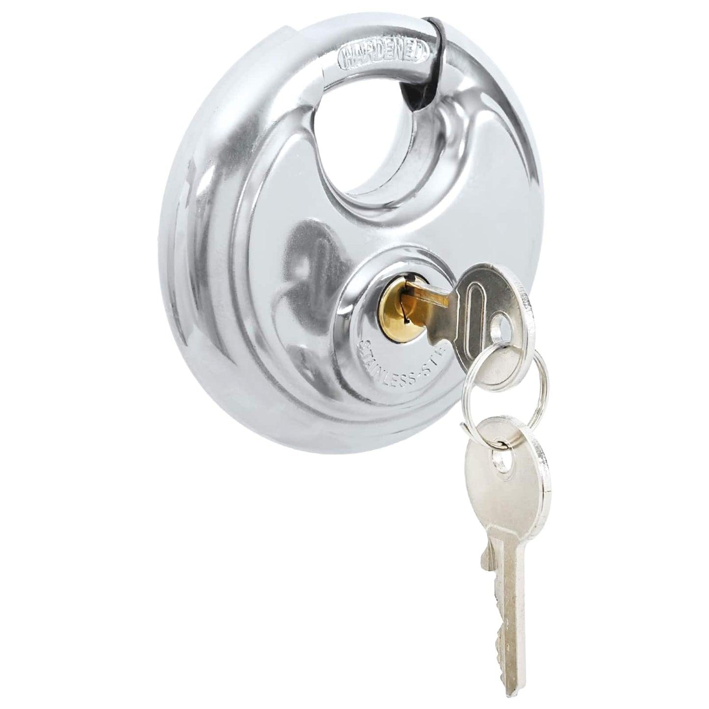 Lucchetti Discus con Chiavi 6 pcs Argento 9 x 2,8 x 9 cm | homemem39