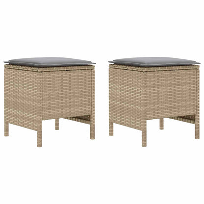 Poggiapiedi da Giardino 2 Pezzo Beige e Grigio Chiaro | homemem39