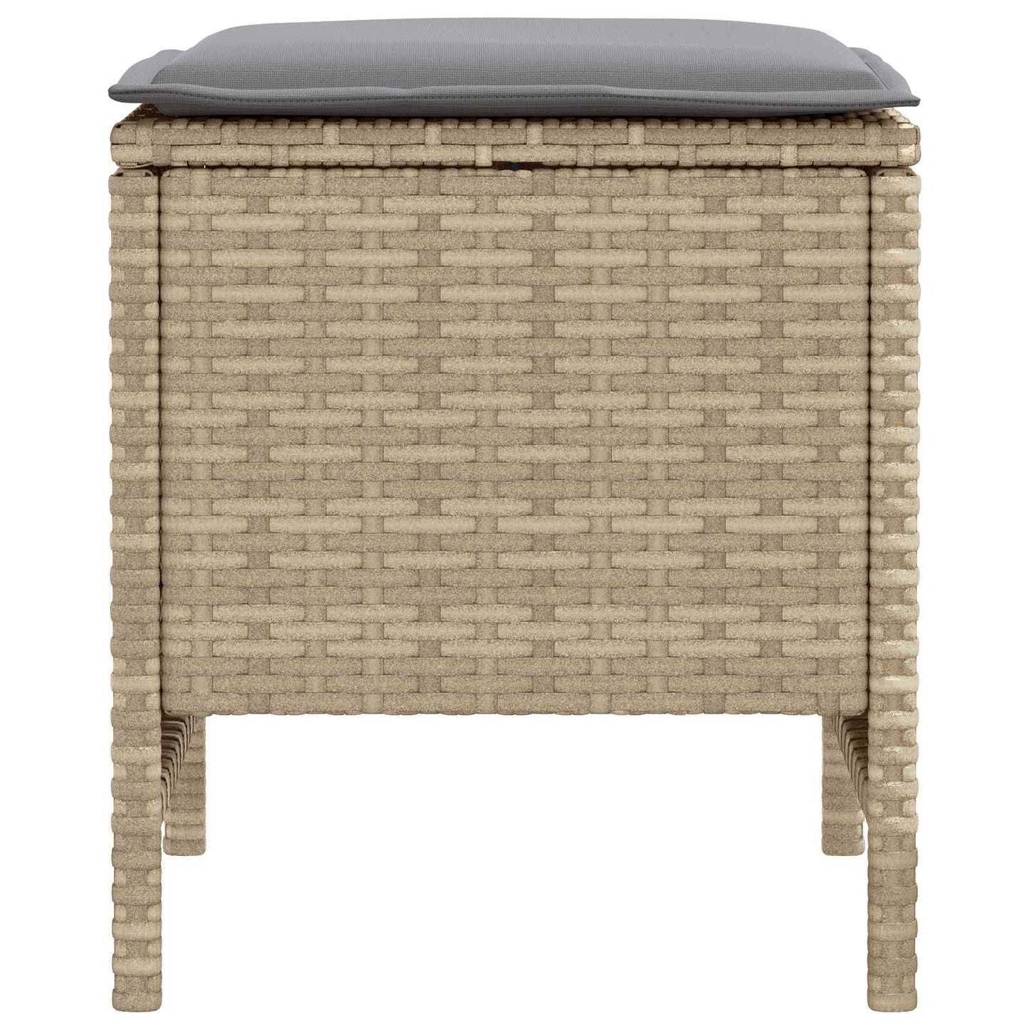 Poggiapiedi da Giardino 2 Pezzo Beige e Grigio Chiaro | homemem39