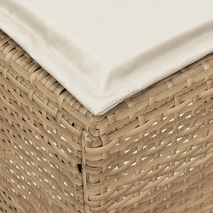 Poggiapiedi da Giardino 2 Pezzo Beige e Crema 38 x 38 x 45 cm | homemem39