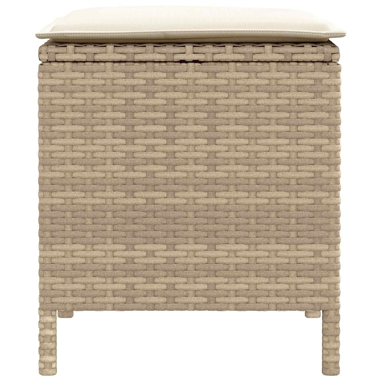 Poggiapiedi da Giardino 2 Pezzo Beige e Crema 38 x 38 x 45 cm | homemem39