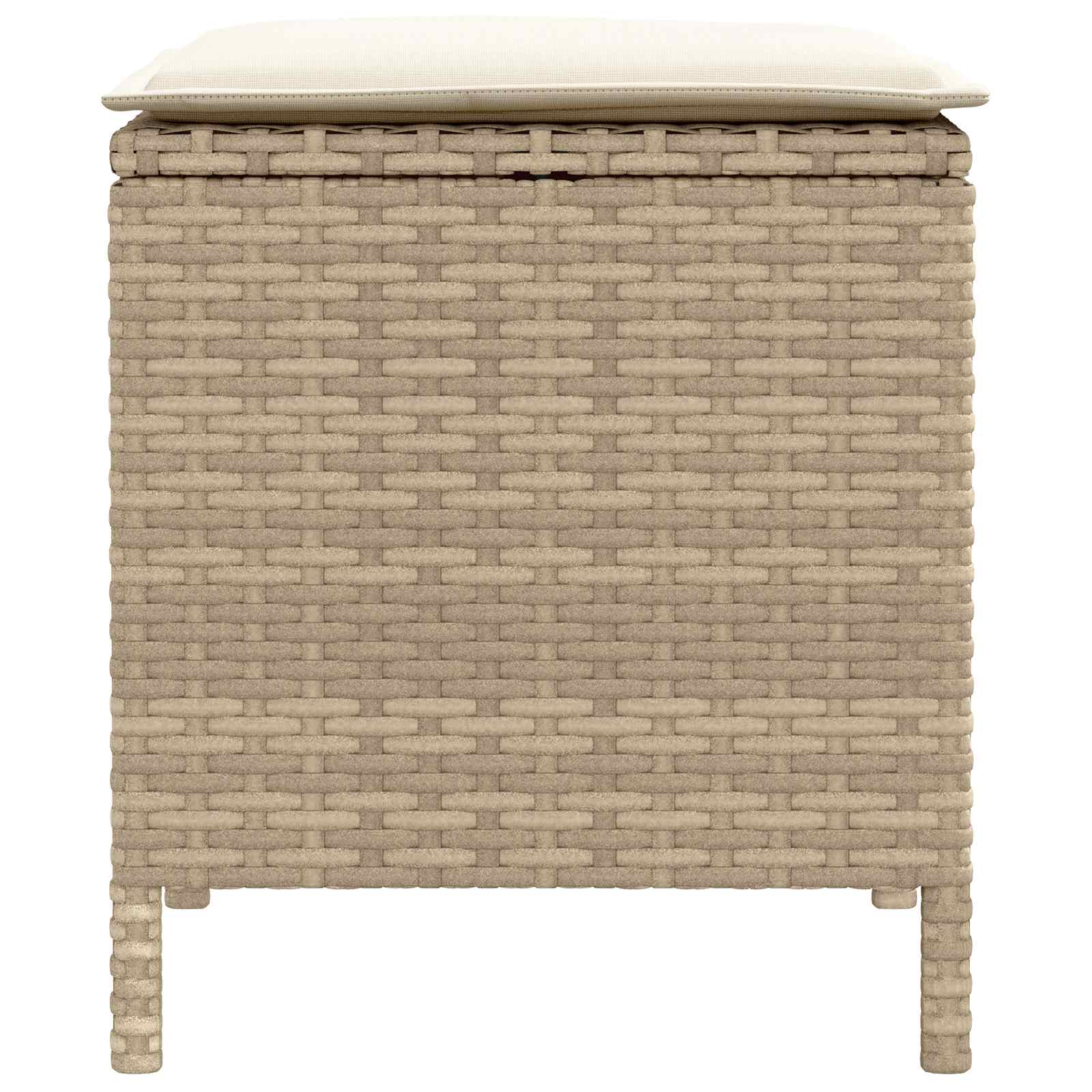 Poggiapiedi da Giardino 2 Pezzo Beige e Crema 38 x 38 x 45 cm | homemem39