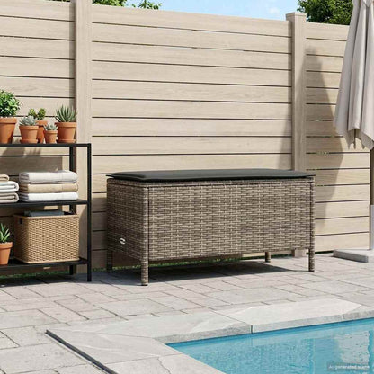 Poggiapiedi da Giardino Grigio e Grigio Scuro 80 x 38 x 45 cm | homemem39
