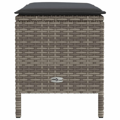 Poggiapiedi da Giardino Grigio e Grigio Scuro 80 x 38 x 45 cm | homemem39