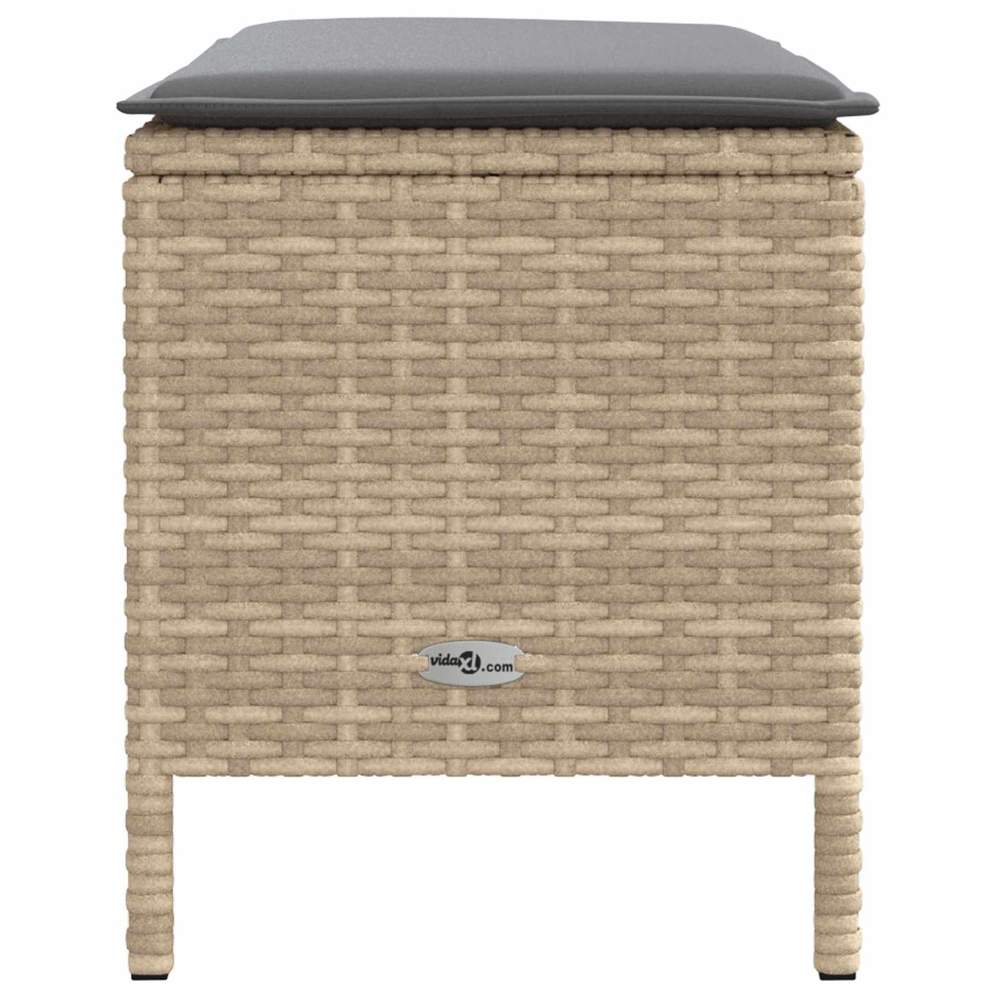 Poggiapiedi da Giardino Beige e Grigio Chiaro 80 x 38 x 42 cm