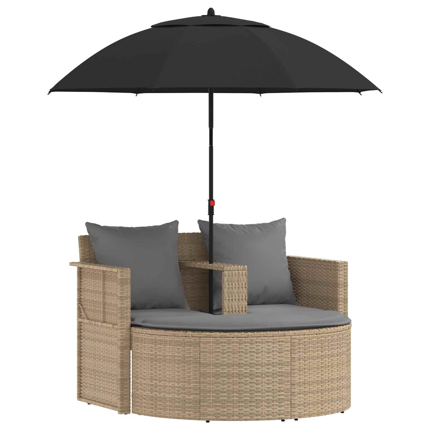 Divano da giardino 8 pcs Beige e Grigio Chiaro polyrattan | homemem39